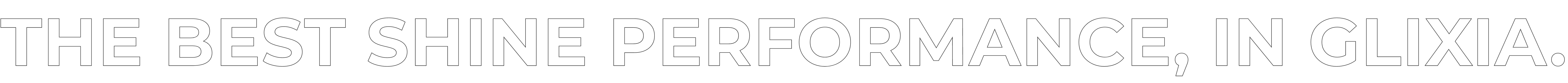 The best shine PERFORMANCE, IN GLixia.